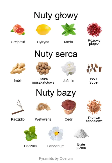 Chanel Bleu de Chanel – piramida zapachowa