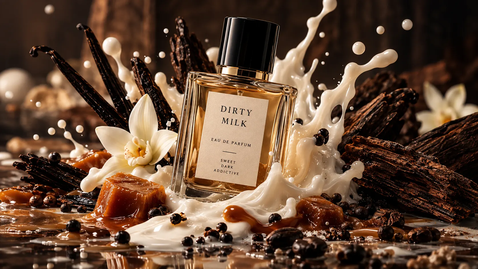Dirty Milk – współczesne perfumy gourmand z mlekiem, wanilią, karmelem i ciemnym drewnem
